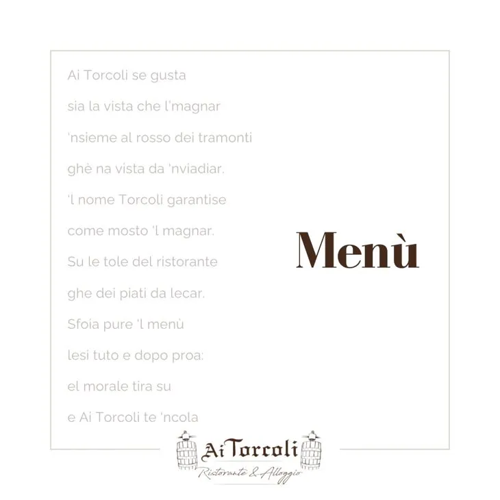 Menù alla carta